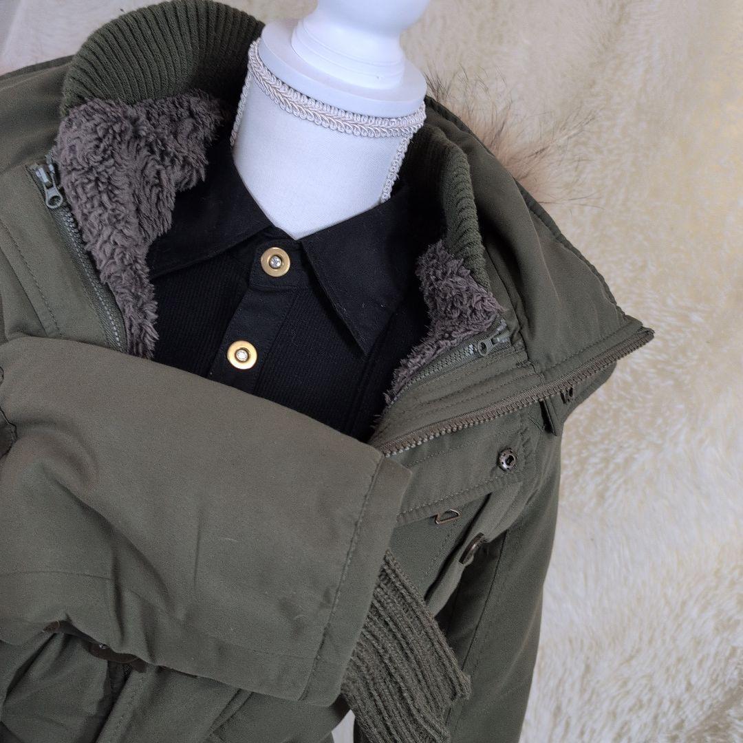 SLY ミリタリーモッズコート ボアライナーフード カーキ 鬼ファー 平成ギャル