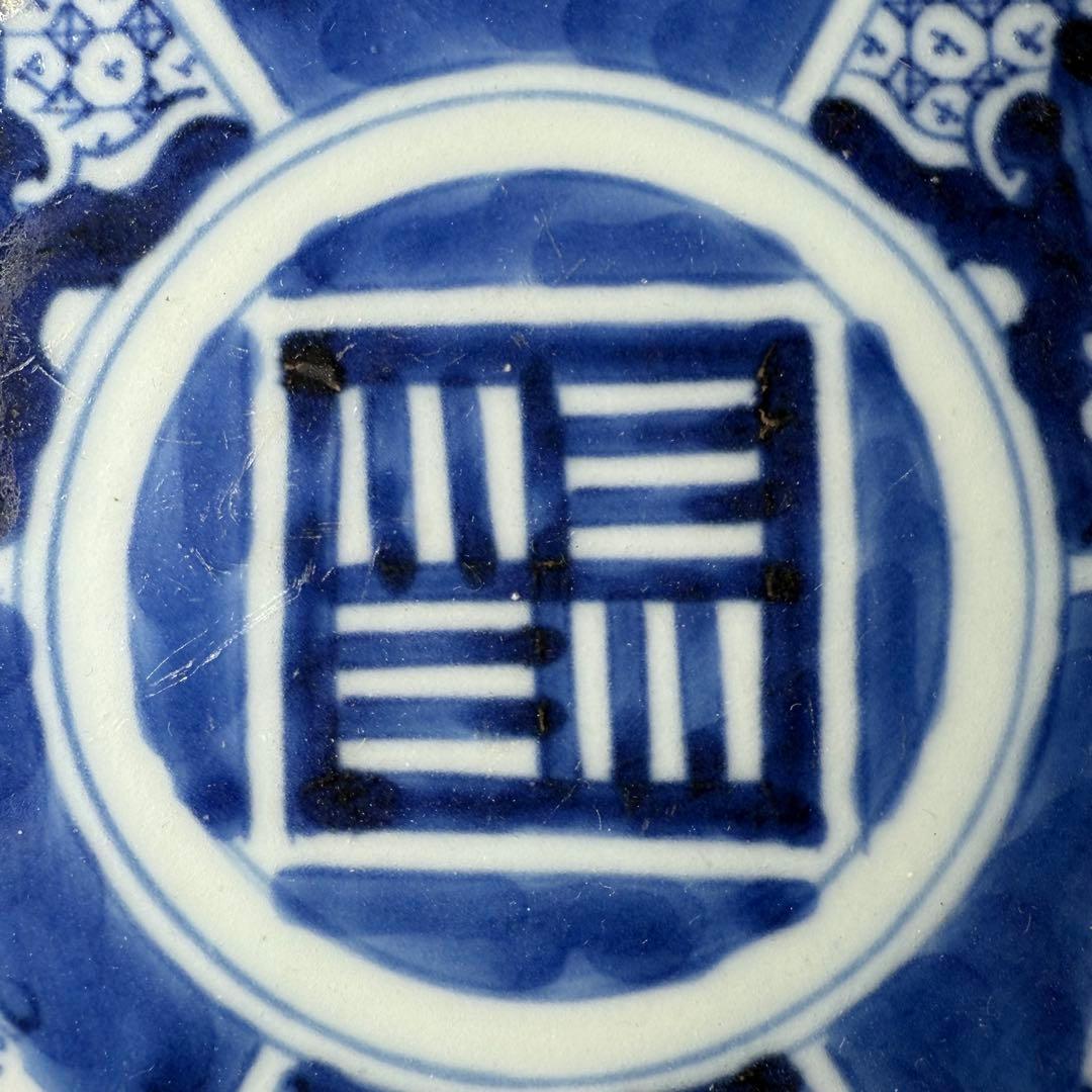 古伊万里　染付竹林賢人図六角皿　五枚　古美術　古陶を楽しむ　料理屋