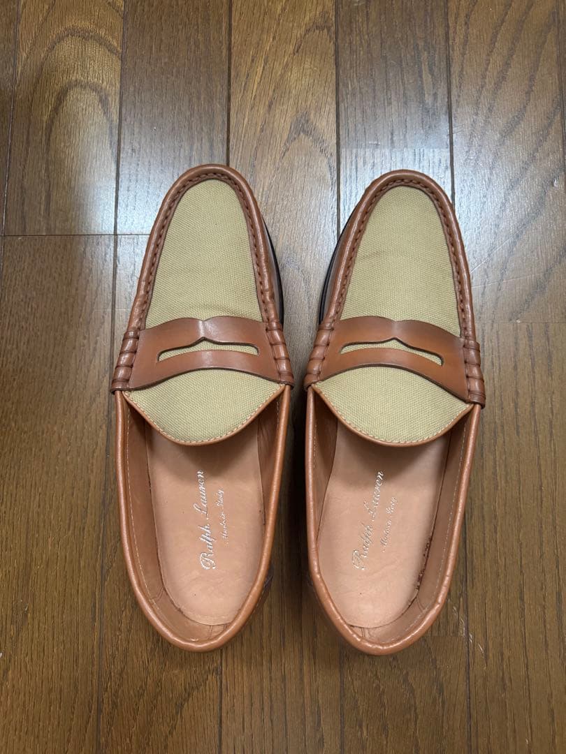 新品未使用　美品　Ralph Lauren ローファー ブラウン　イタリア製