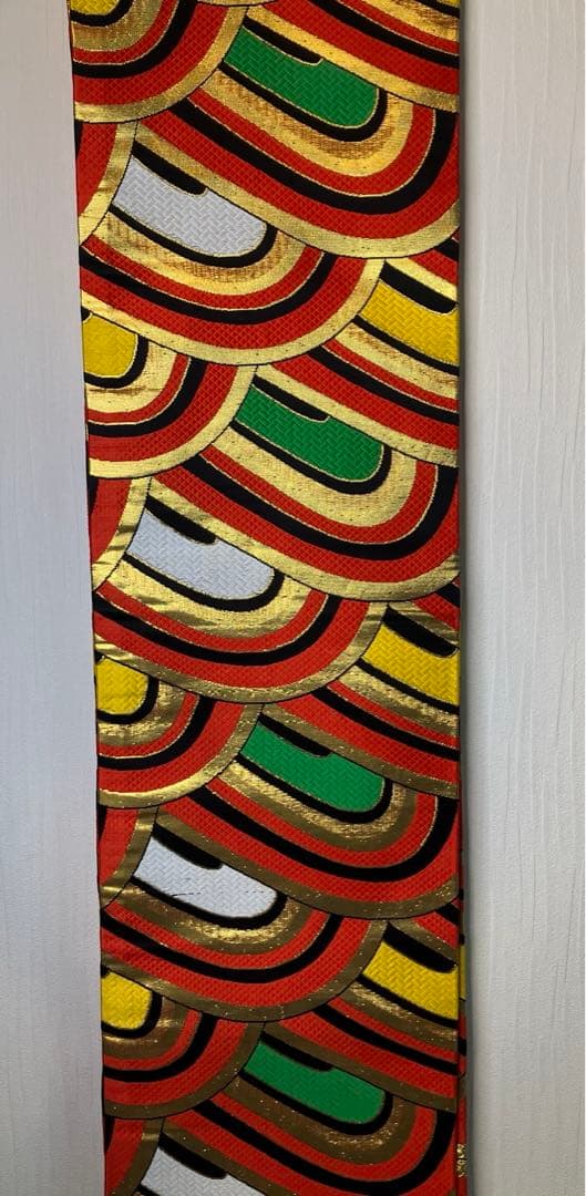 七五三 七歳用　ハーフ成人式　帯　帯締め　半幅帯　アンティーク　金糸