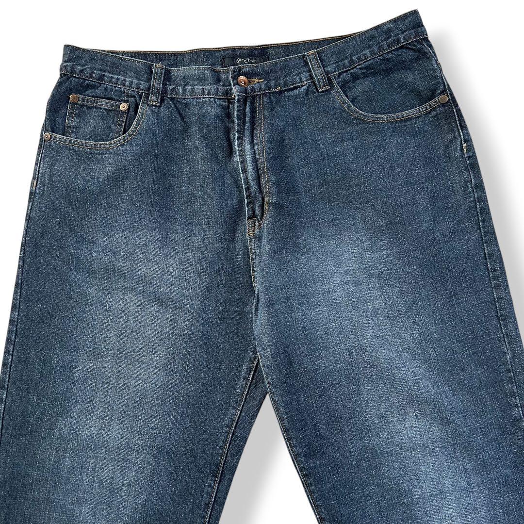 SEANJOHN ショーンジョン ゴールド刺繍 バギーデニム 極太 B系 W40