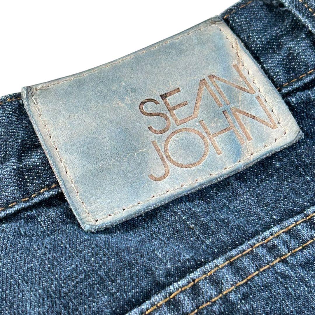 SEANJOHN ショーンジョン ゴールド刺繍 バギーデニム 極太 B系 W40