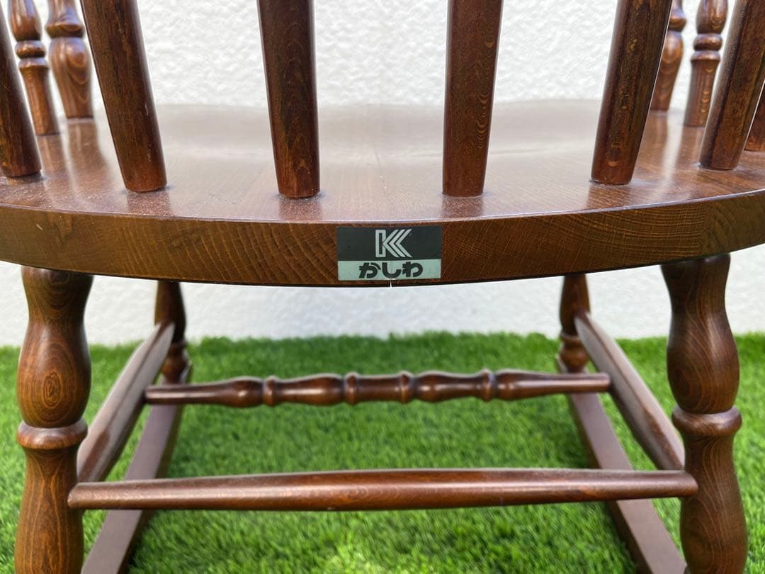 柏木工 （カシワ）ロッキングチェア キズ スレありますが艶と味あります