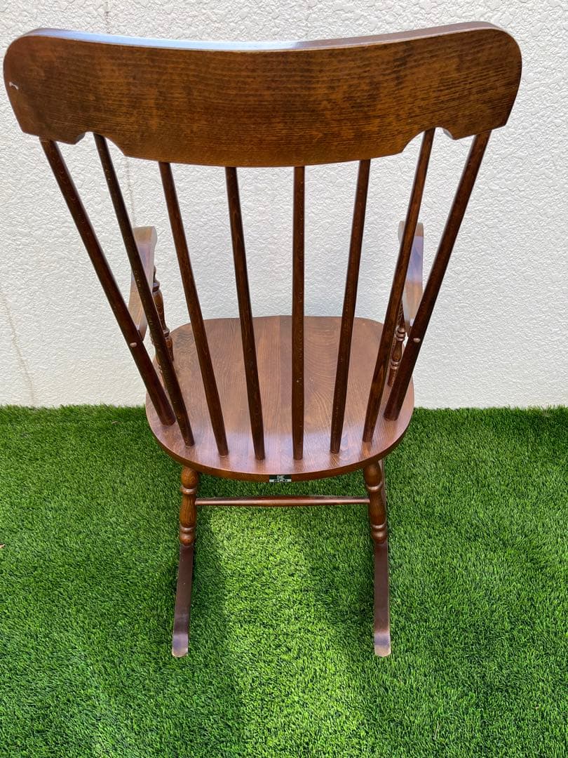 柏木工 （カシワ）ロッキングチェア キズ スレありますが艶と味あります