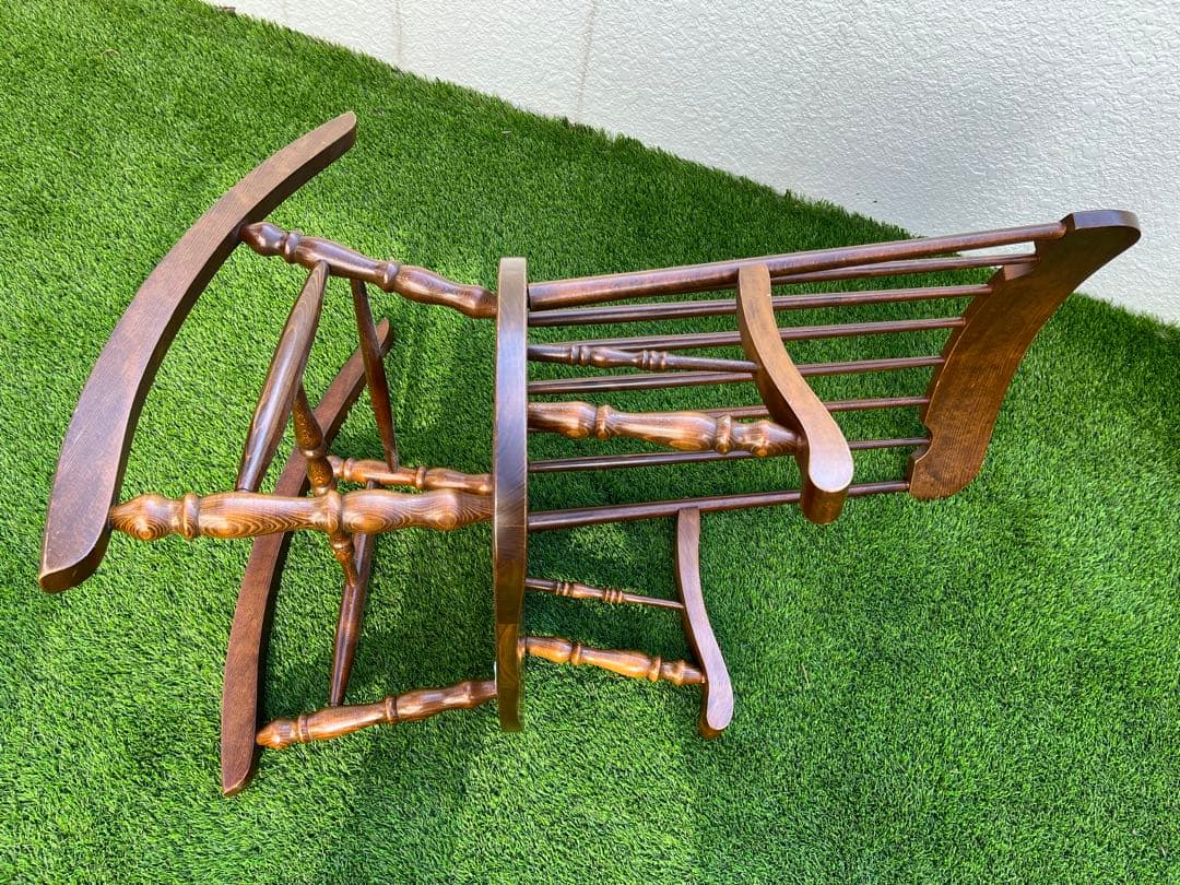 柏木工 （カシワ）ロッキングチェア キズ スレありますが艶と味あります