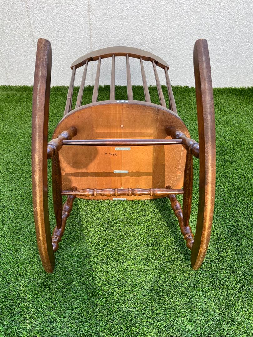 柏木工 （カシワ）ロッキングチェア キズ スレありますが艶と味あります