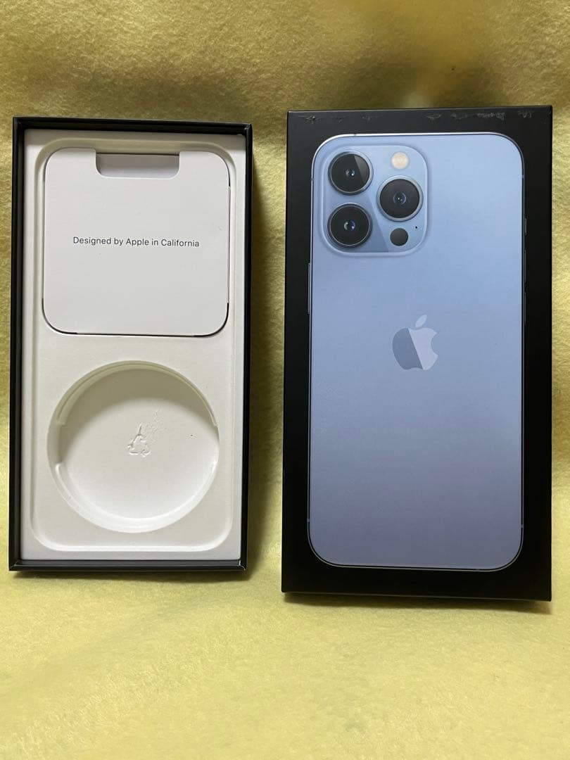 美品 Apple iPhone 13 Pro シエラブルー 本体 中古