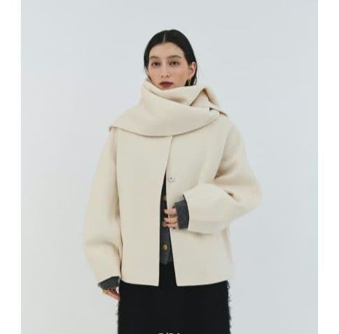 clore+　クロレCashmere Blend Stole Coat