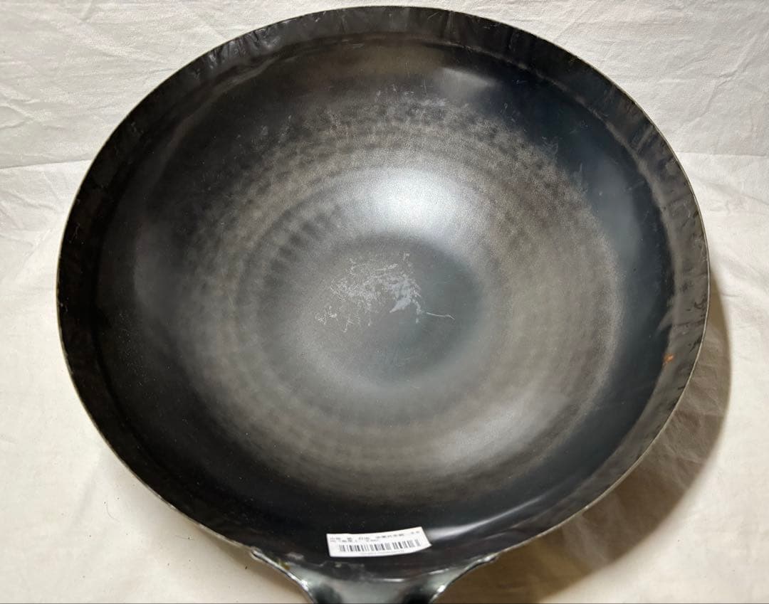 合羽橋 釜浅商店 山田 打出し 36cm 両手鍋 片手中華鍋 2点 鉄鍋