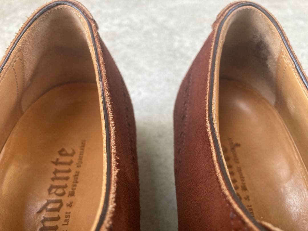 サ*ブ様 andanteブラウンスエード イミテーションフルブローグ