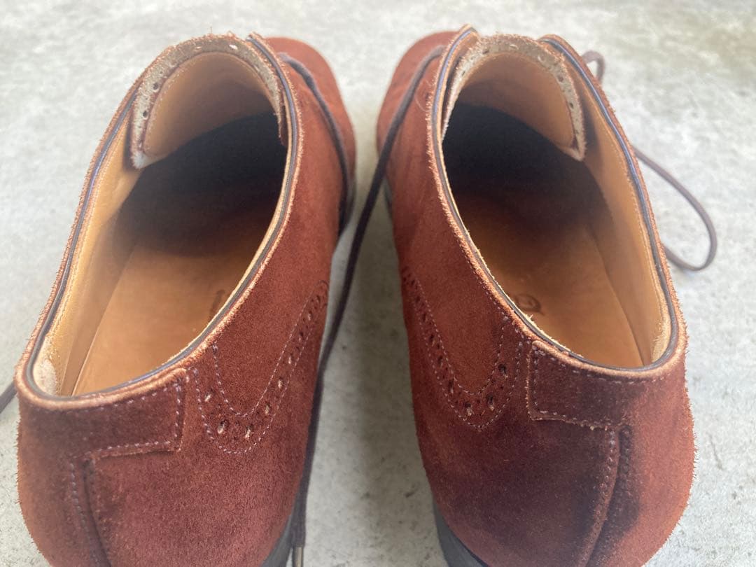 サ*ブ様 andanteブラウンスエード イミテーションフルブローグ