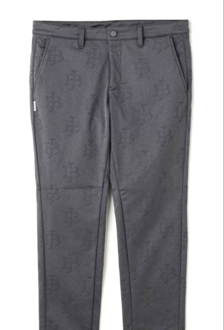 新品 ジャックバニー ピンソニック裏フリース 防風テーパードパンツ(4)Mグレー