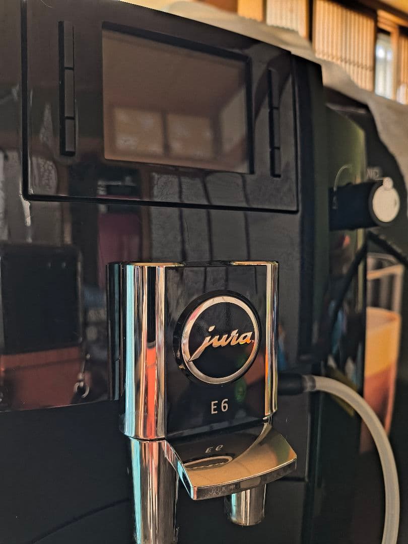 最終値下JURA E6 自動コーヒーメーカー ブラック店舗　会社　美品　付属品付