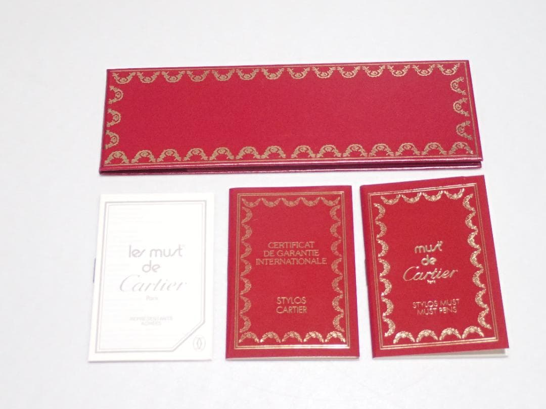 Cartier カルティエ ボールペン トリニティ マーブル 筆記可 付属品有