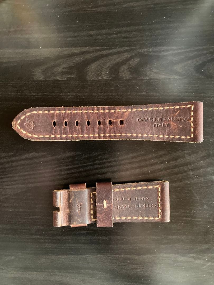 OFFICINE PANERAI ポンテベッキオ ダークブラウンレザーベルト
