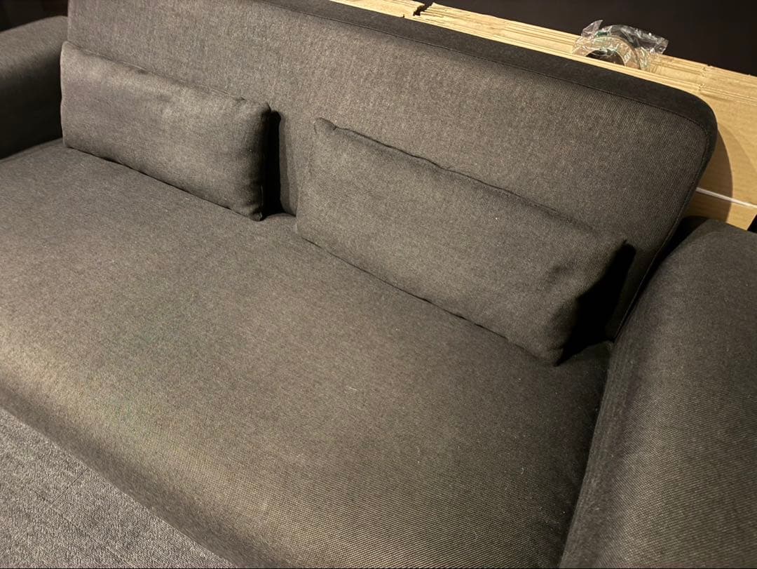 LOWYA 2人掛けソファ クッション付き