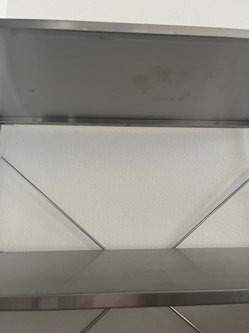 【17日まで】ステンレスユニットシェルフ　ステンレス棚　ワイド　中　無印良品