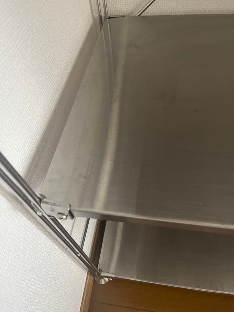 【17日まで】ステンレスユニットシェルフ　ステンレス棚　ワイド　中　無印良品