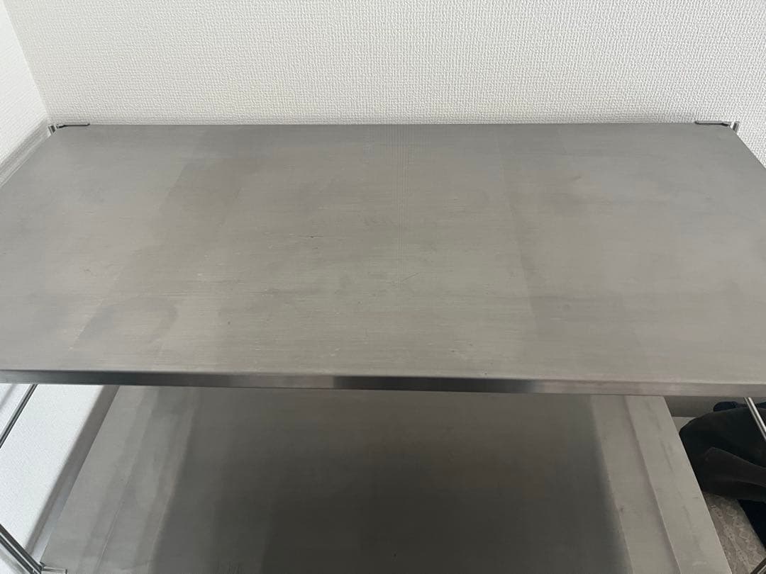 【17日まで】ステンレスユニットシェルフ　ステンレス棚　ワイド　中　無印良品