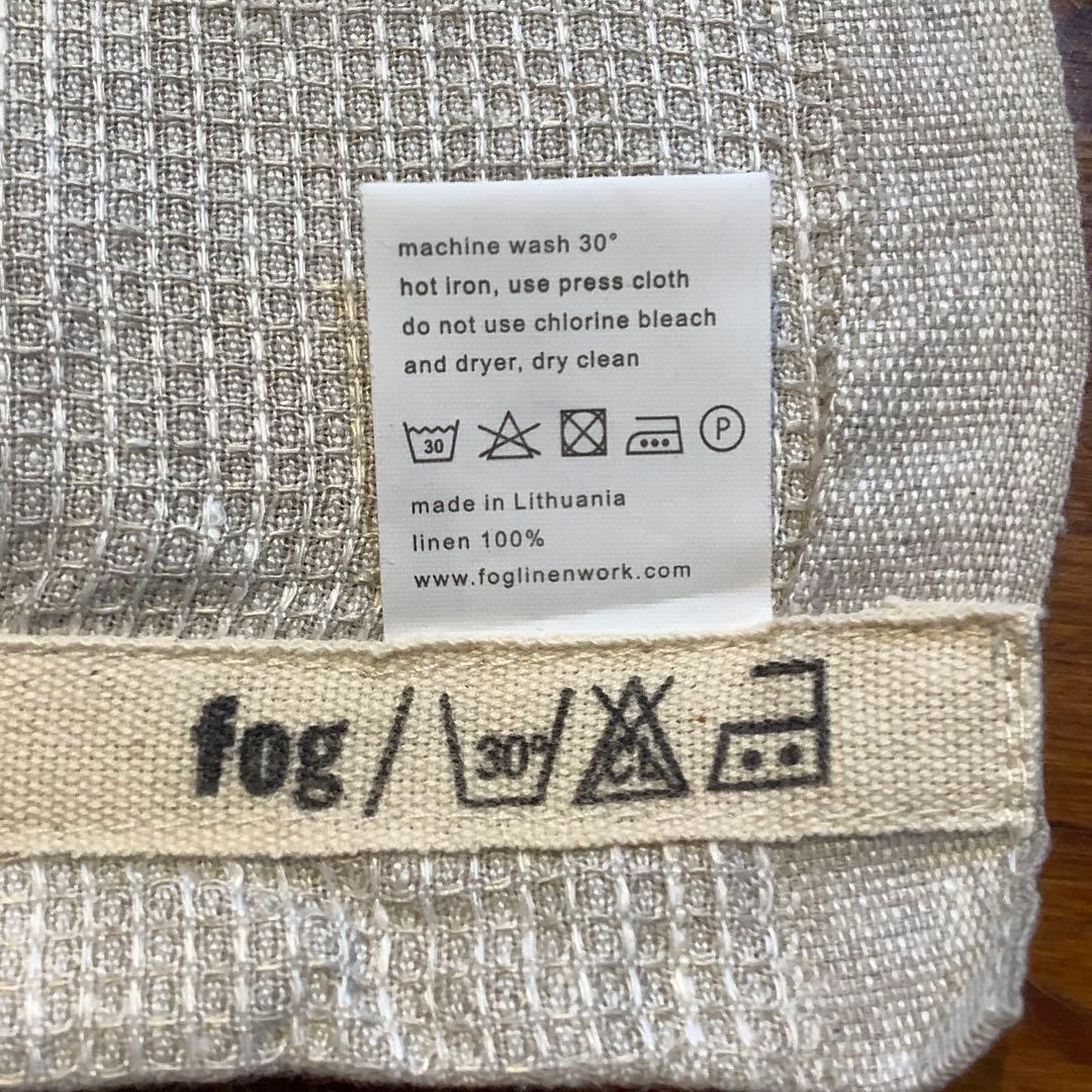 フォグリネンワーク　リネンウオッシュワッフルタオルケット　薄手　グレー