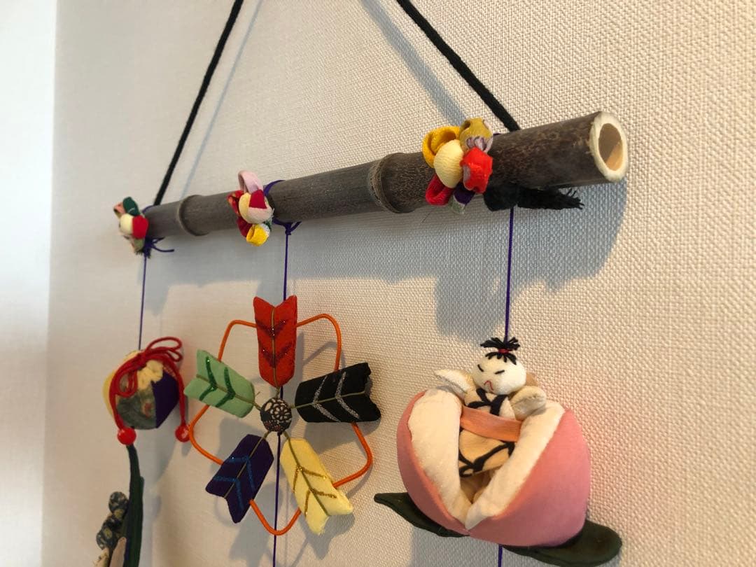 端午の節句の壁掛け①　吊るし飾り　吊るし雛