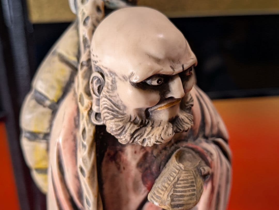 古美術　彫刻　工芸品　仏像 立像　達磨大師　置物