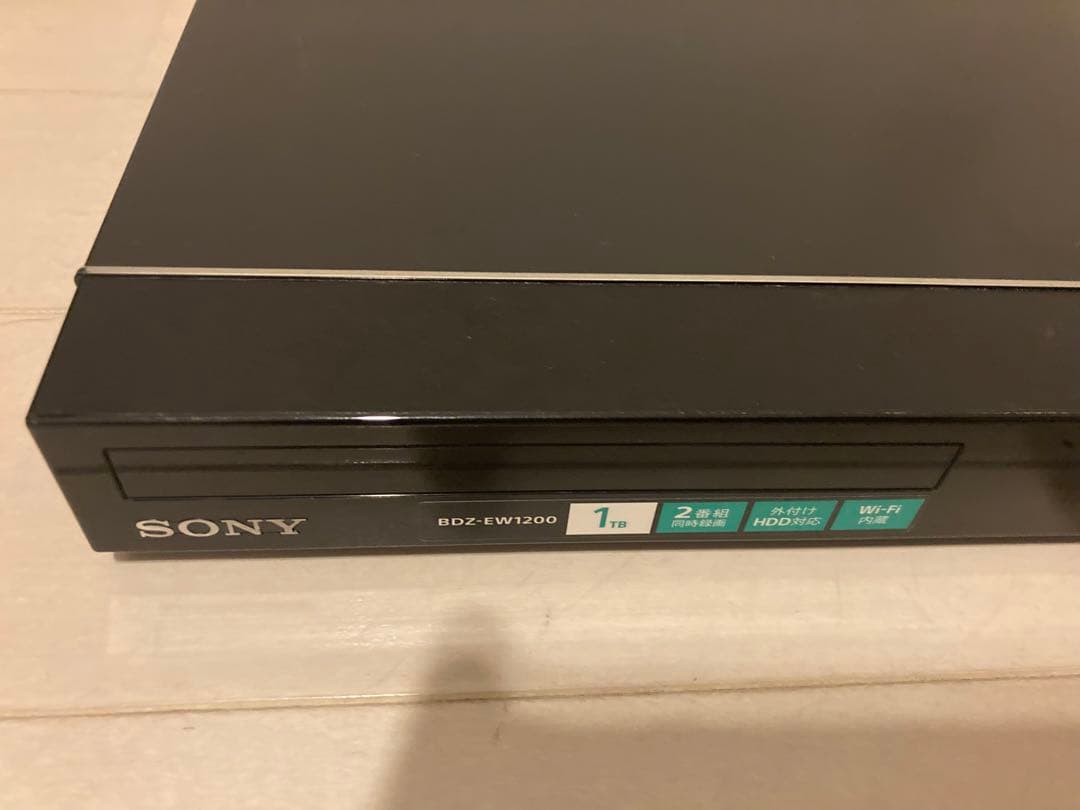 【美品】SONY ブルーレイレコーダー BDZ-EW1200　1TB
