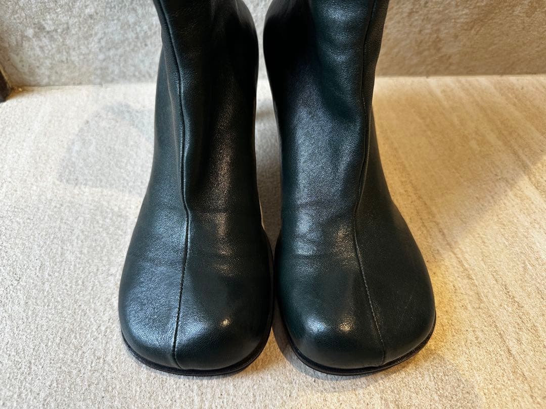 な*か様 シーズン限定SALE 36 ボッテガヴェネタ ブロックブーツ ダークグ