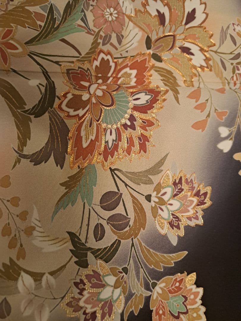 美品❇️豪華黒留袖　手描友禅　暈し染め 金彩刺繍 　　総フルセット