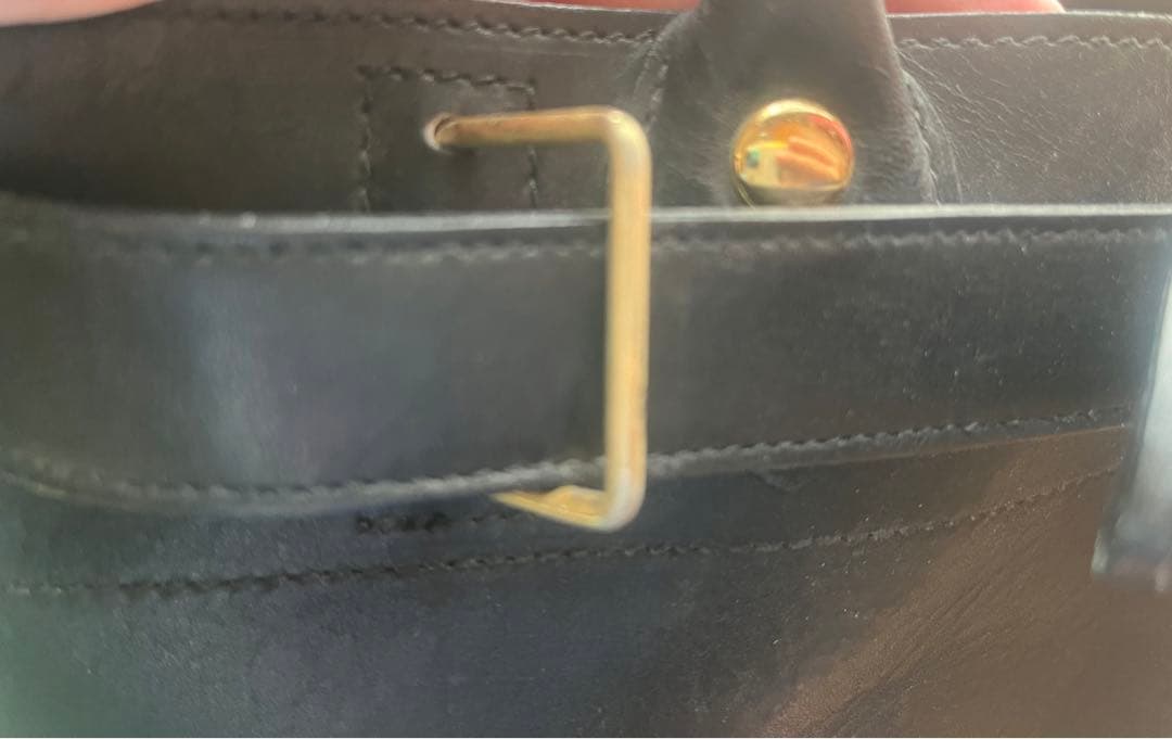 Deuxieme Classe レザーハンドバッグ