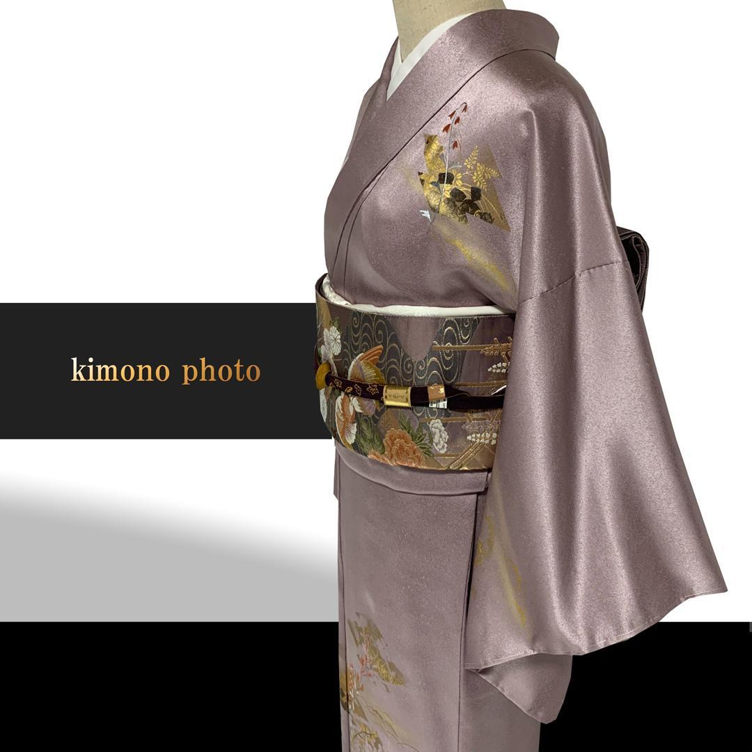 【新品、未使用】正絹【極上逸品】トールサイズ 金彩友禅 刺繍 訪問着フルセット