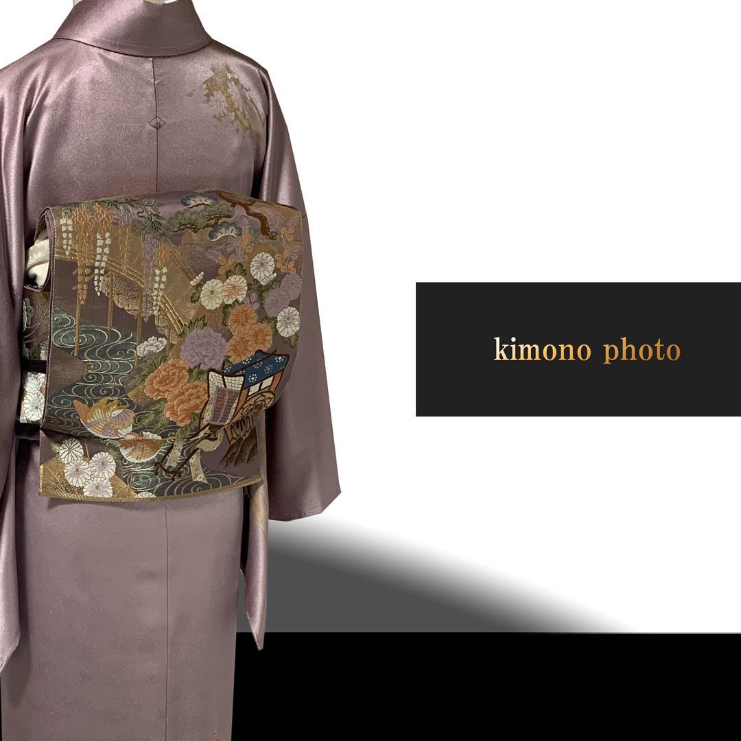 【新品、未使用】正絹【極上逸品】トールサイズ 金彩友禅 刺繍 訪問着フルセット
