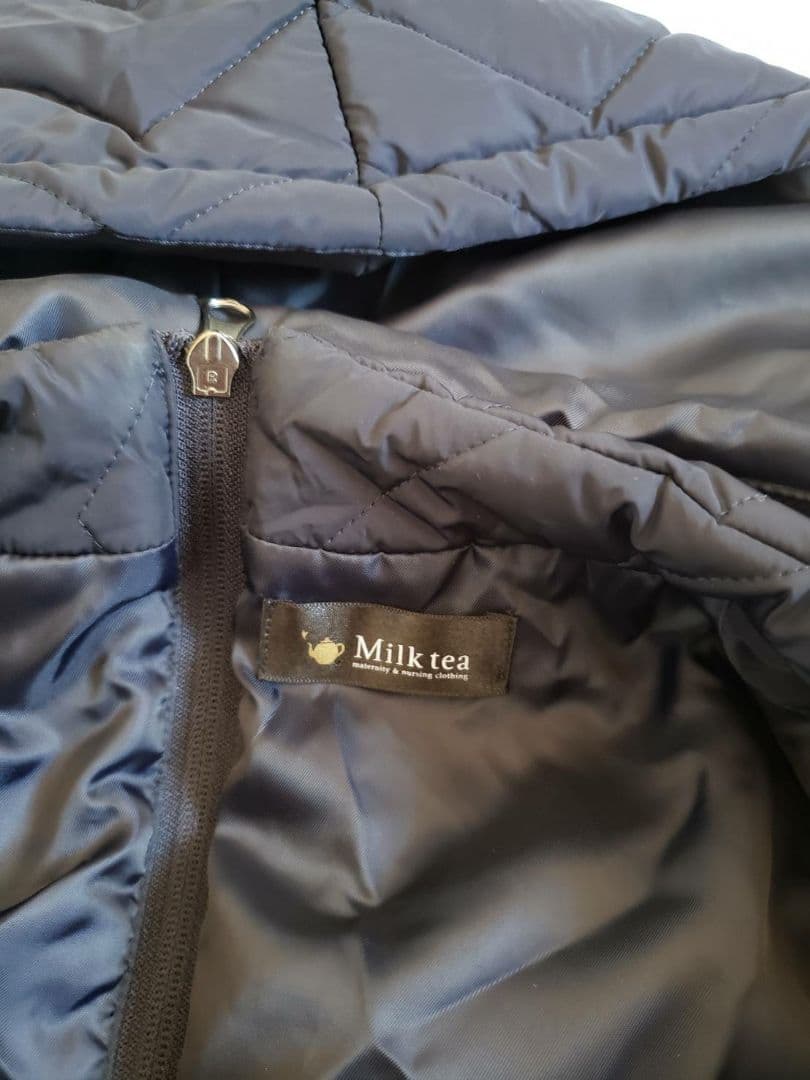 Milk tea　ママコート　キルティング　マタニティ　ダッカー　抱っこ　おんぶ