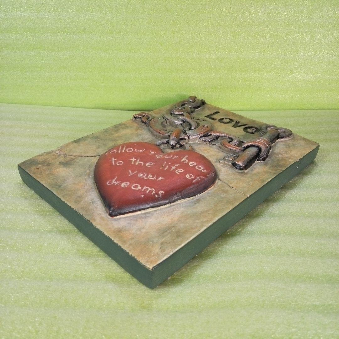 壁飾り　LOVE　ハート　heart　吊り下げ　壁掛け　サインボード　プレート