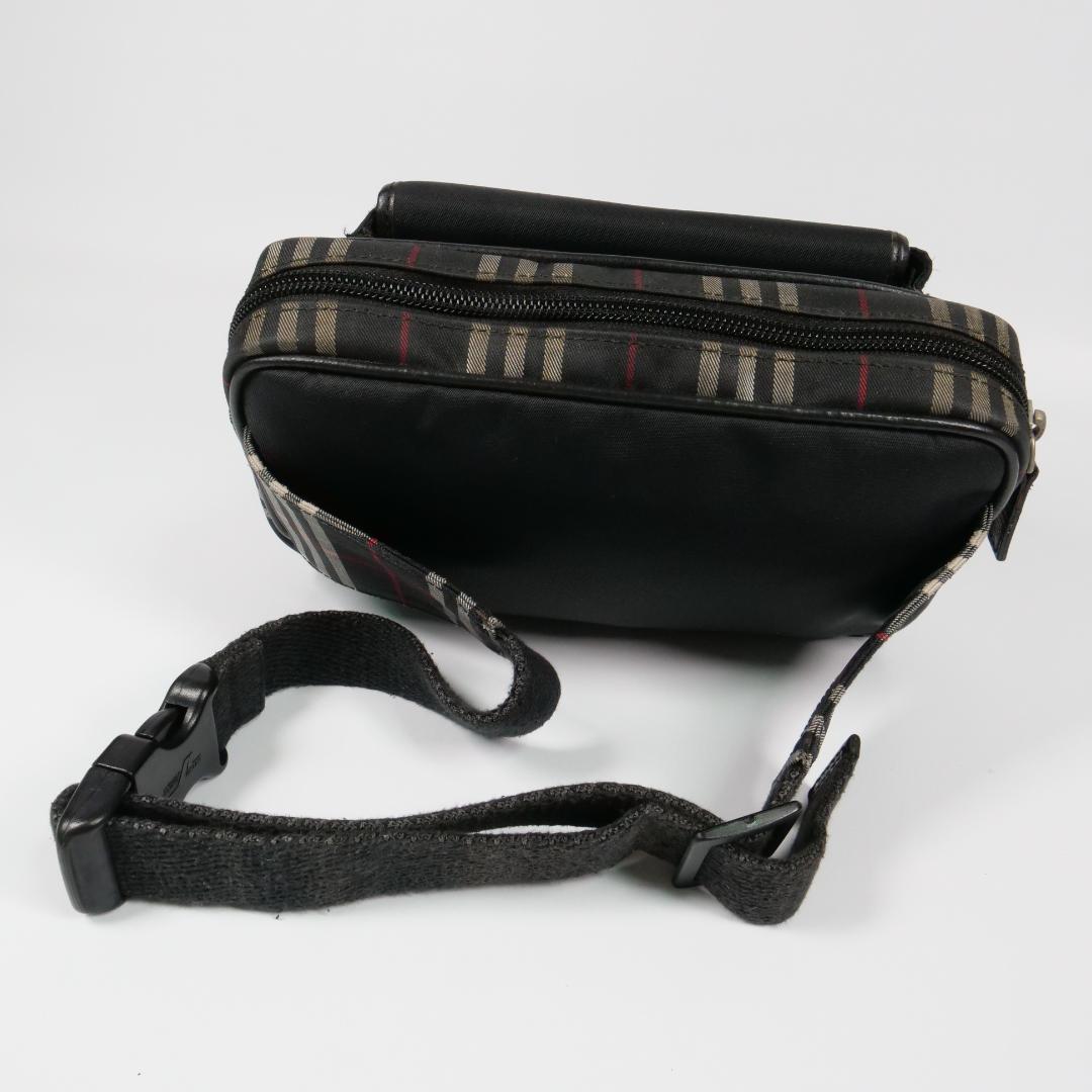 希少上品✨バーバリー ウエストバッグ ノバチェック キャンバス