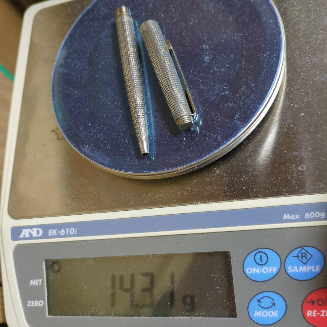 パーカー75 スターリングシルバー ボールペン　シズレ　銀製品　インク切れかけ