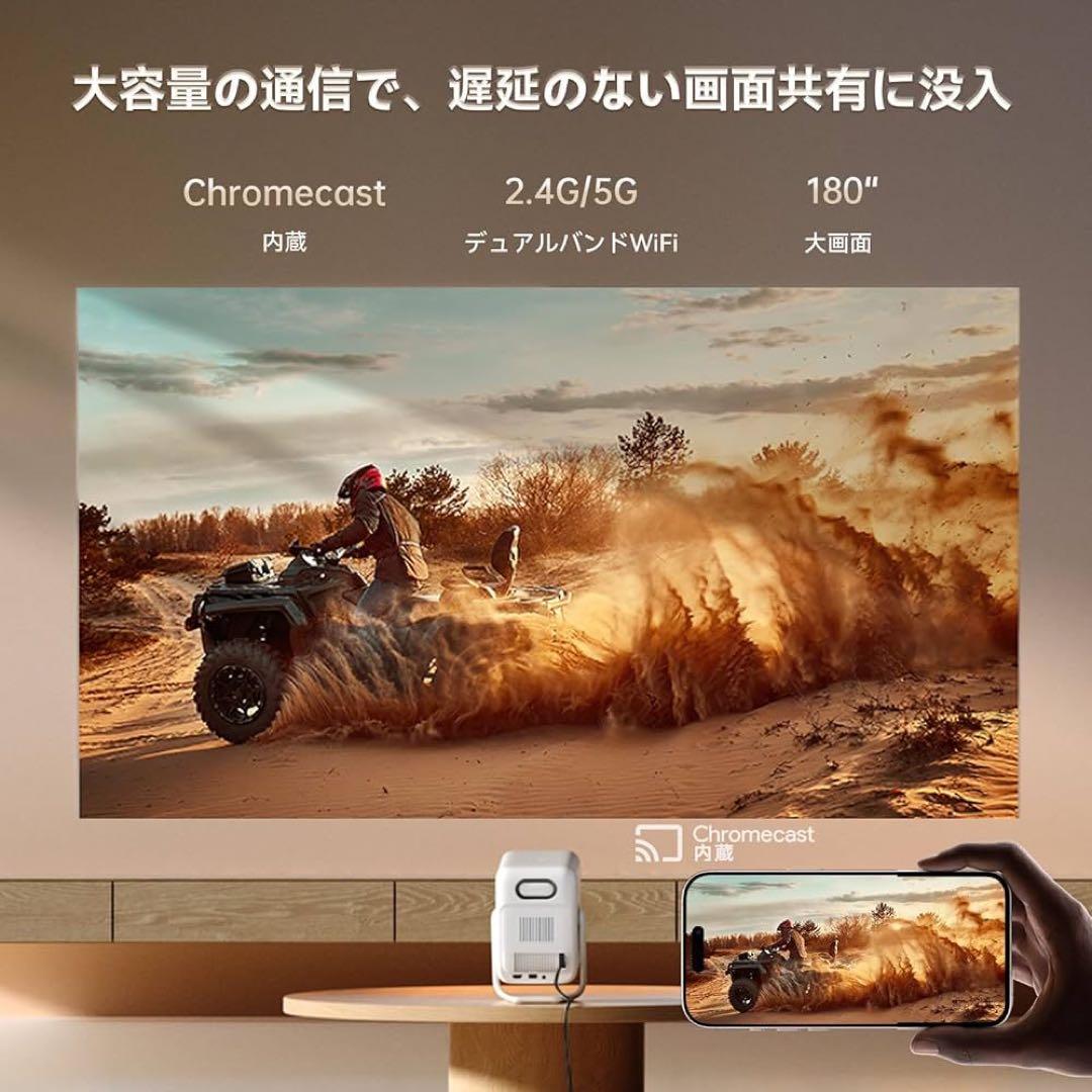 2025新規・Android TV 11.0搭載】 プロジェクター 天井