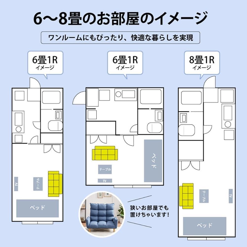 【新品】URBAN スーパー ハイバック (ブルー) ハイバックソファー