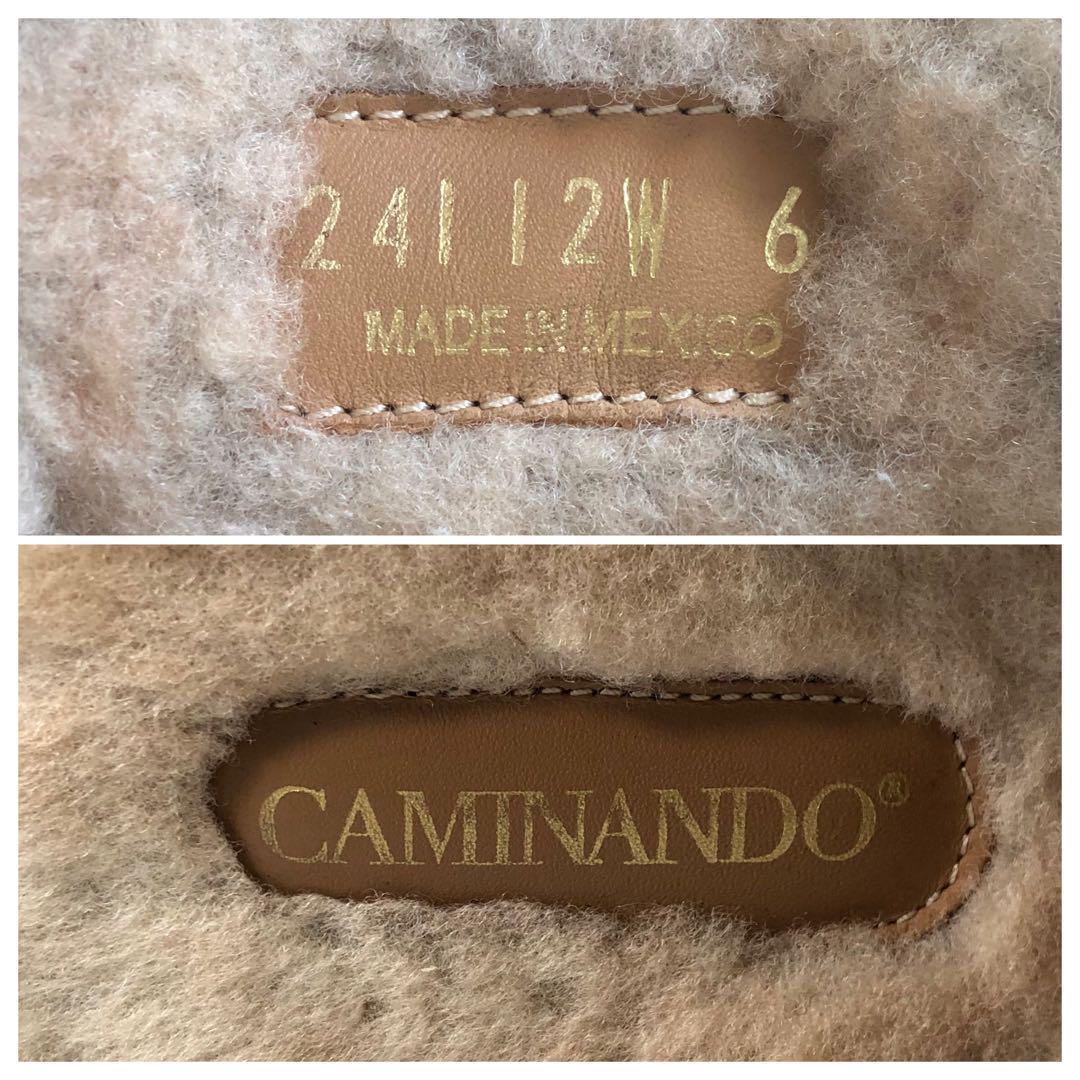 カミナンド ファー付きミュール バックル 24112W 23.5cm相当