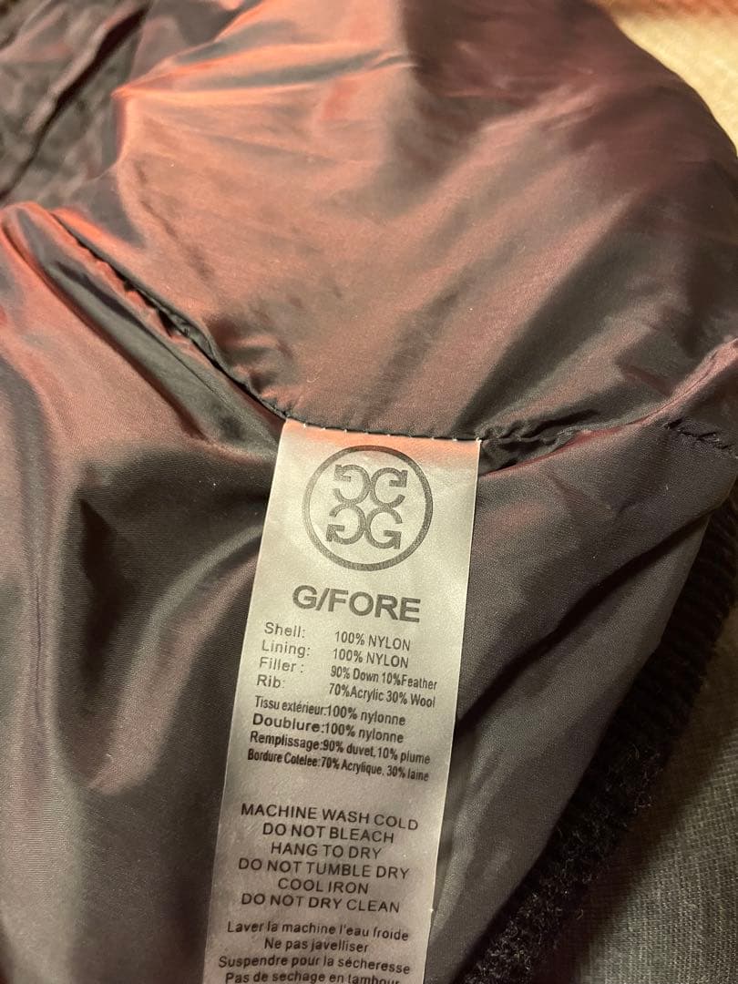 初期G/FORE ブラック ダウンベスト