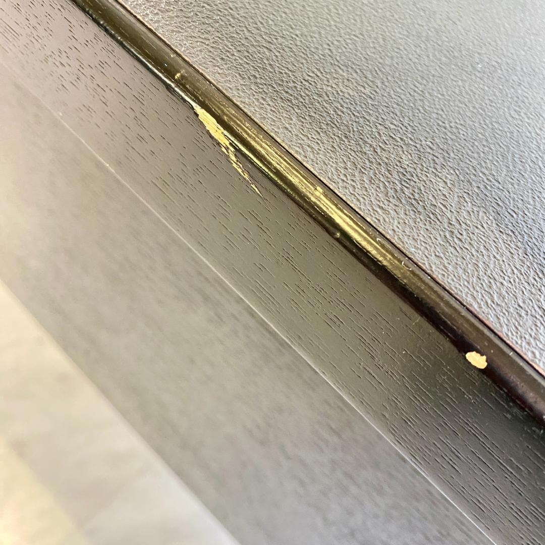 千翔 龍門堂 長テーブル 黒の木製テーブル8台セット 折りたたみ 和室