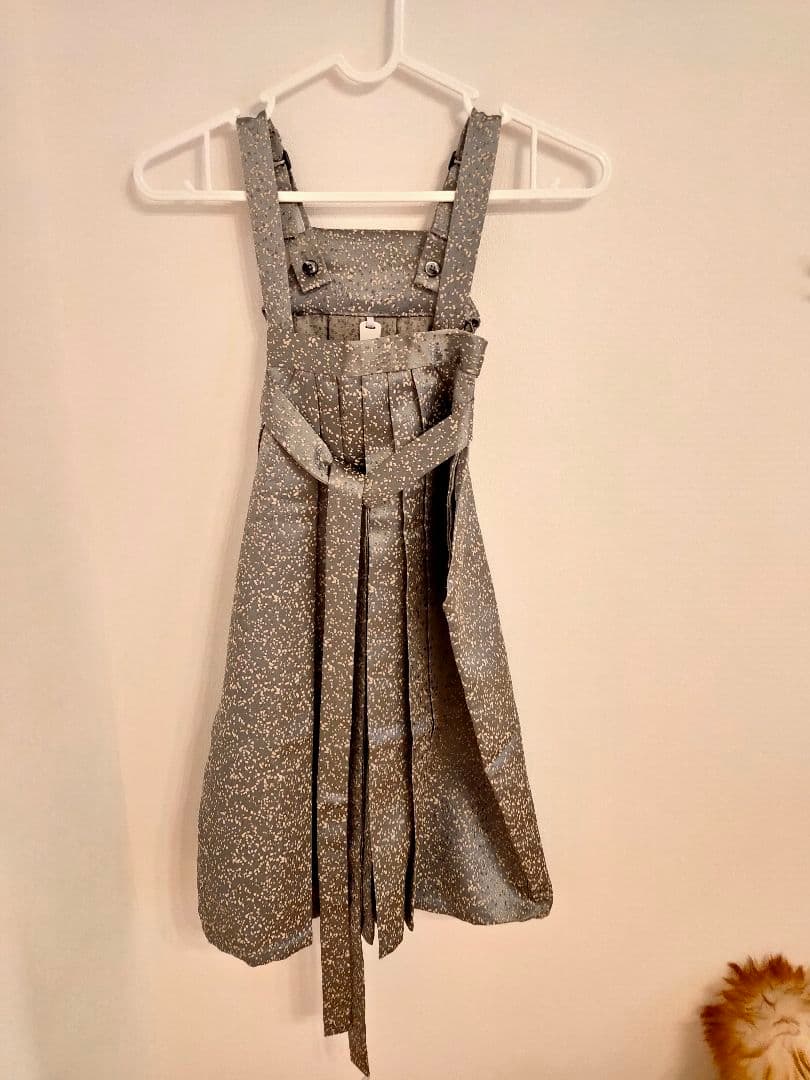 七五三 男の子用袴 三角紋様 ネイビー(青、紺)とグレー