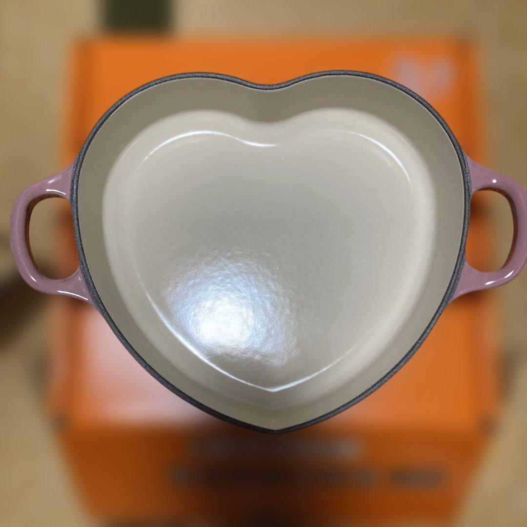 LE CREUSET ハート型鍋 ピンク ルクルーゼ　プレートダムール