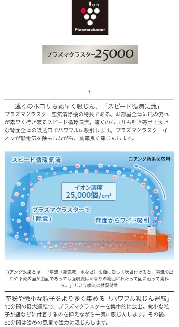 【新品・未開封】SHARP空気清浄機KI-NS40Wプラズマクラスター25000
