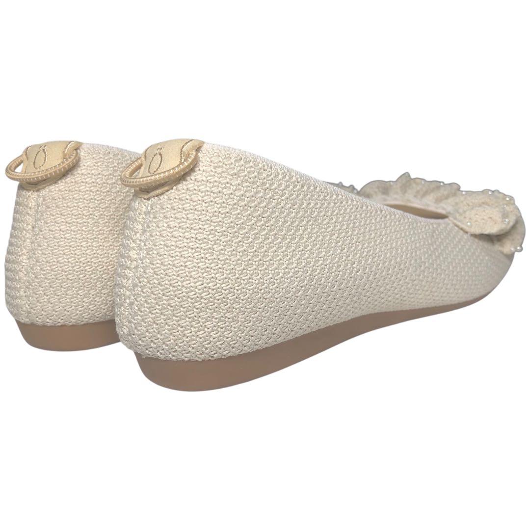 極美品 Offen オッフェン square-SHELL フラットパンプス