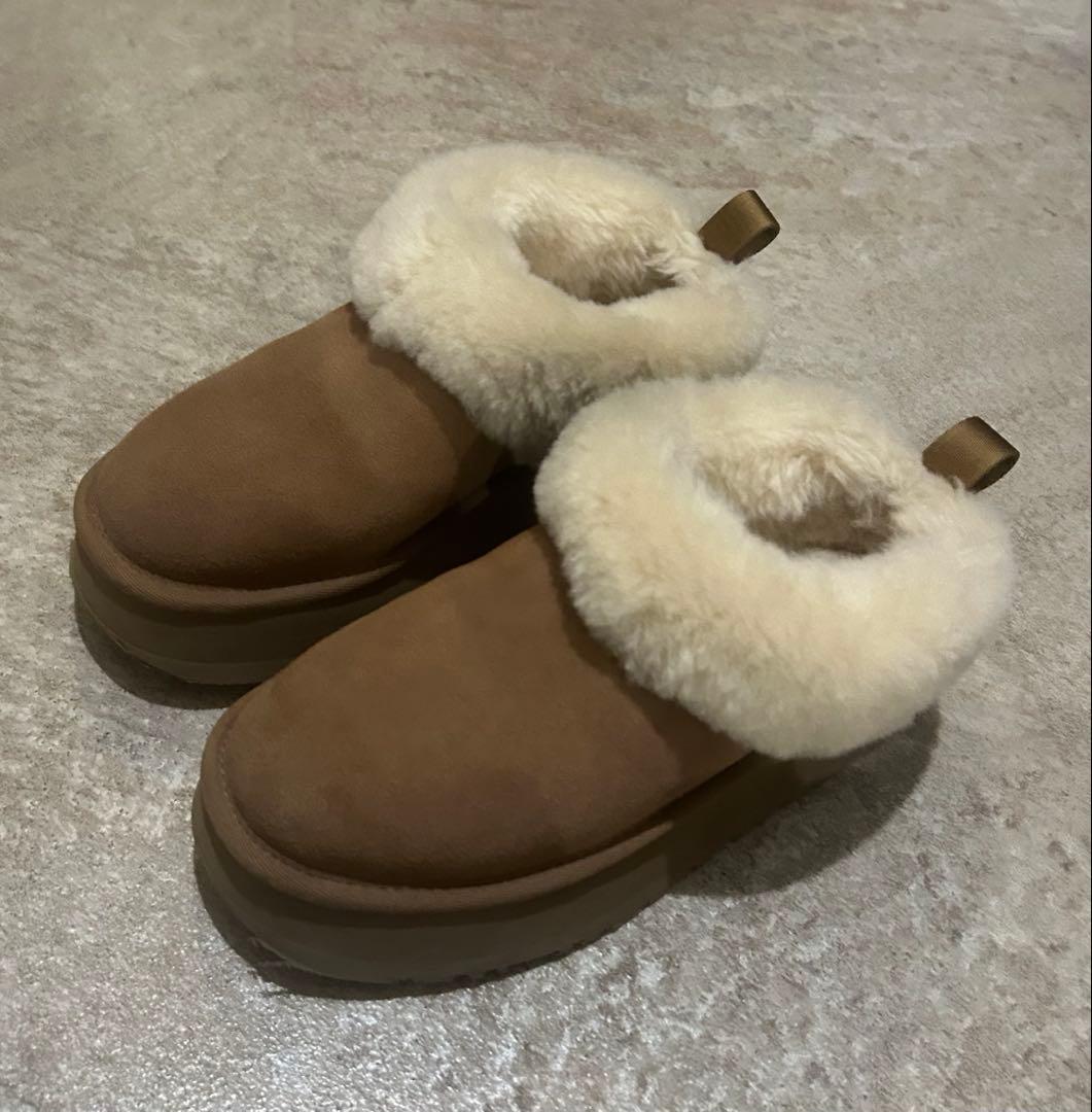 UGG ブラウン ムートンブーツ 厚底23㎝