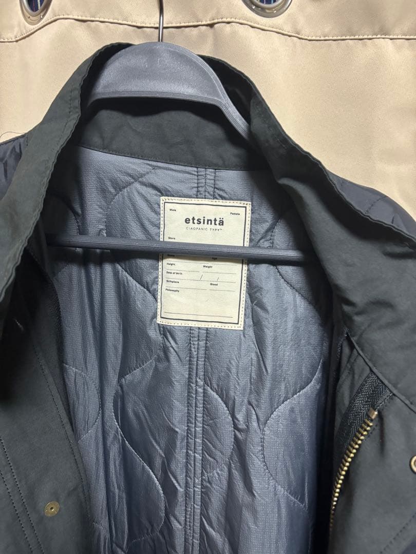 モッズコート 「etsinta/エシンタ」 切替マキシミリタリーコート ロング