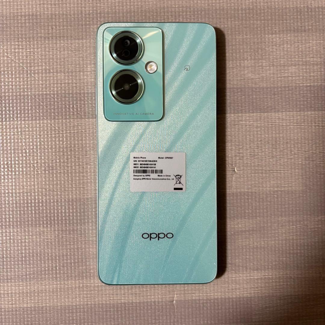 【極美品】OPPO A79 5G グローグリーン｜室内使用・保護ガラス＆ケース