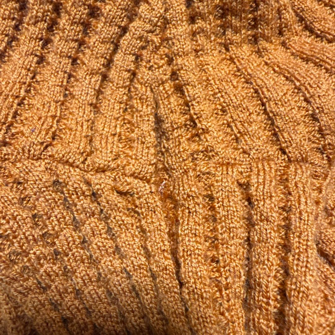 マッキントッシュロンドン・ウール100 ハーフジップアップ　ニットセーター　XL