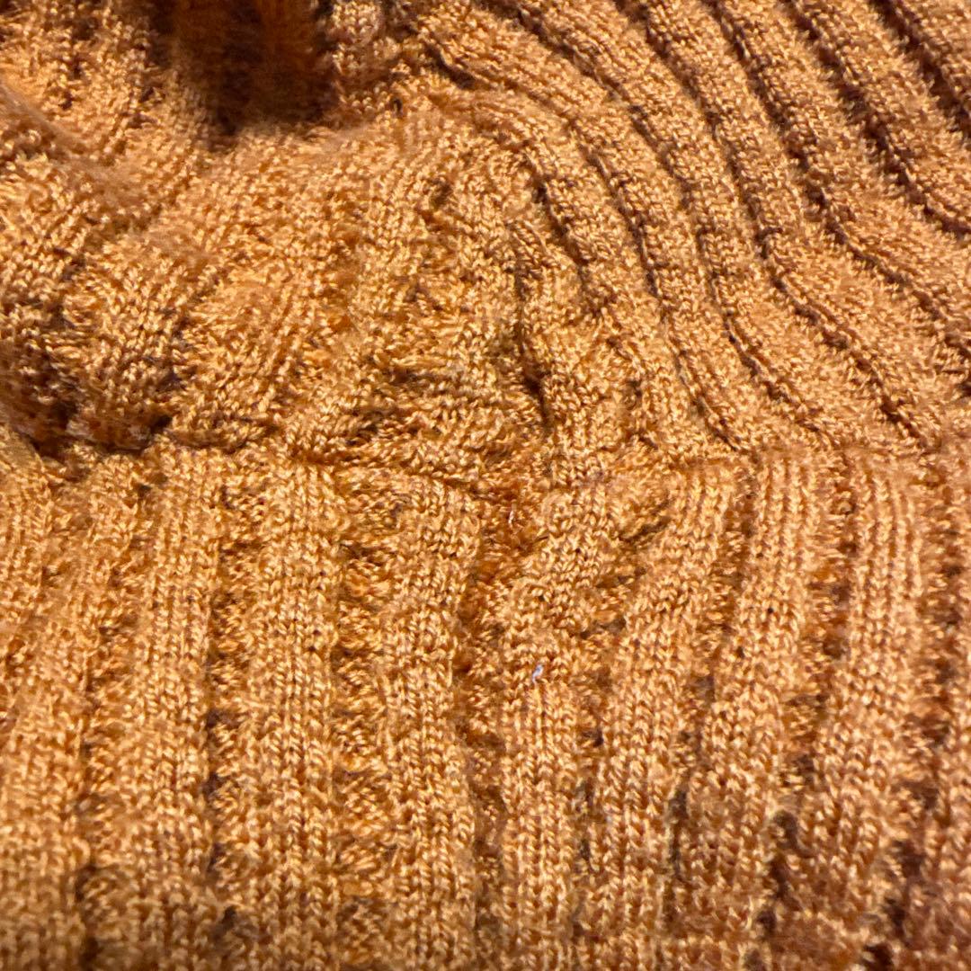 マッキントッシュロンドン・ウール100 ハーフジップアップ　ニットセーター　XL